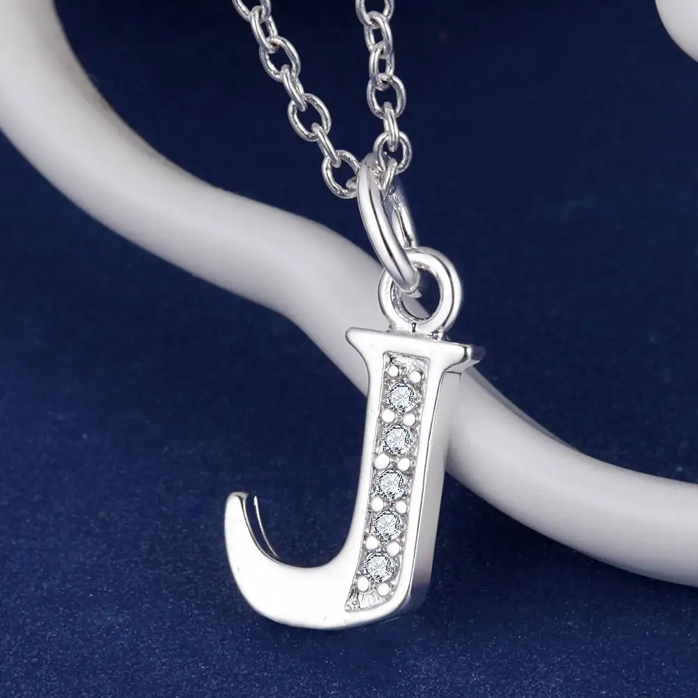 LetterJ bling zircon wholesale silver plated Necklace New Sale necklaces &amp pendants /NHWDESGM OOJPQSBD | Украшения и