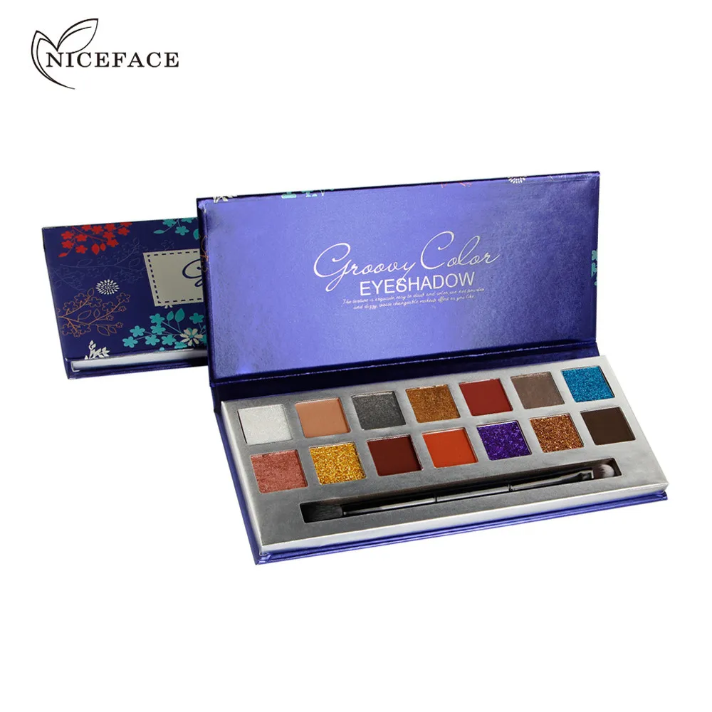 Новые модные тени для век Palette14 цветные водонепроницаемые порошковые матовые