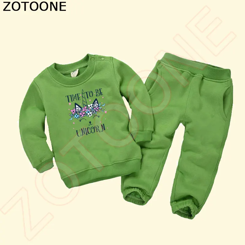ZOTOONE милый Единорог палочки Diy мультфильм теплопередачи патчи Железный на детей