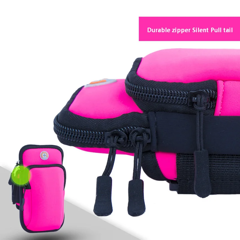 Высокого качества Спорт повязки чехол на молнии Фитнес Running повязку сумка Бег