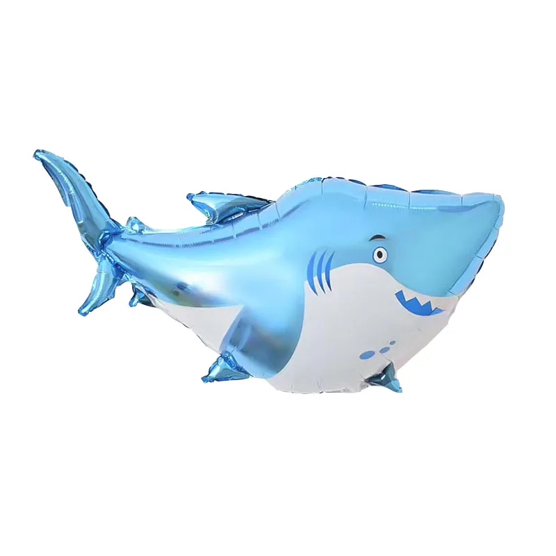 Great white shark Большие воздушные шары в виде рыбы из фольги Акула воздушный шар в виде осьминога морской мир Globos День Рождения украшения детские надувные игрушки Свадебный декор - Цвет: Great white shark