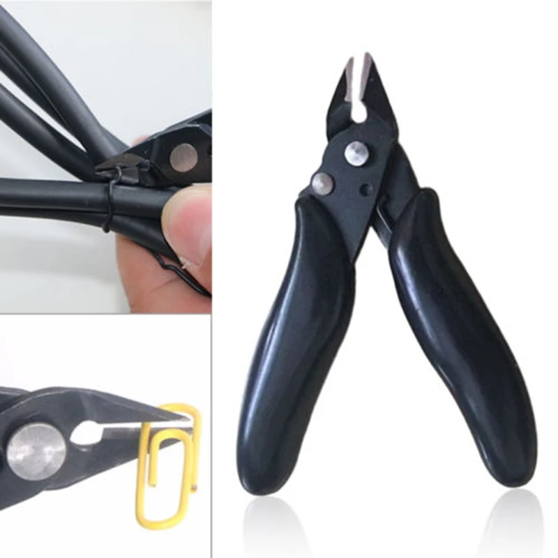 

Electrical Cutting Plier Wire Cable Cutter Side Snips Flush Pliers Tool Black