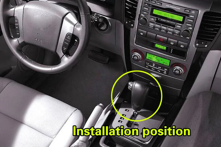 Черный чехол из натуральной кожи для Kia Sorento Automatic 2004 2005 2006 2007 2008|gear shift knob cover|shift