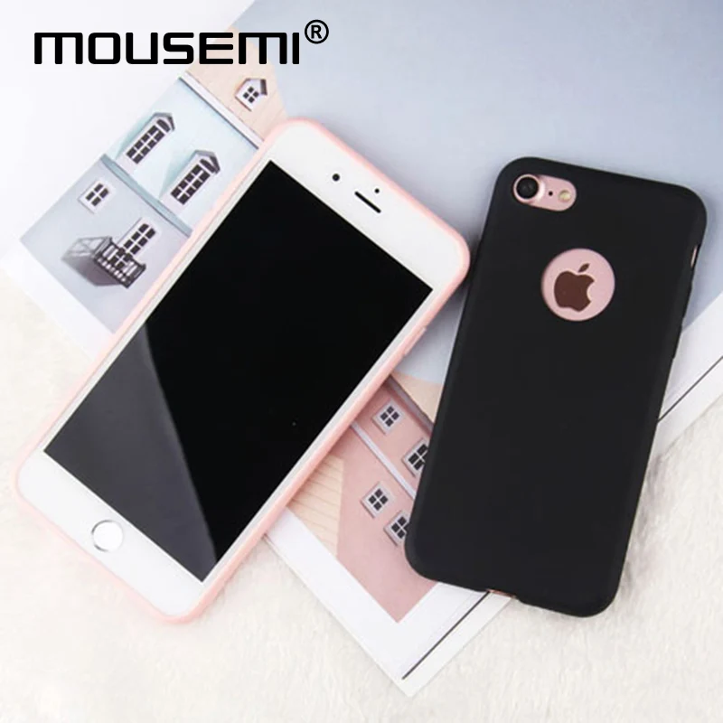 Чехол mousmi для iPhone 6 8 Plus X защитный силиконовый милый розовый мягкий чехол задней