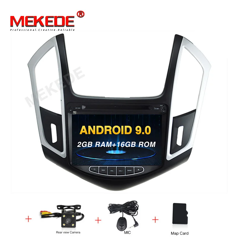 MEKEDE Android 9,0 px30 Автомобильный мультимедийный плеер для 2013 Chevrolet Cruze gps Navi 2din Автомагнитола с сенсорным экраном головное устройство - Цвет: 16G dvd camera