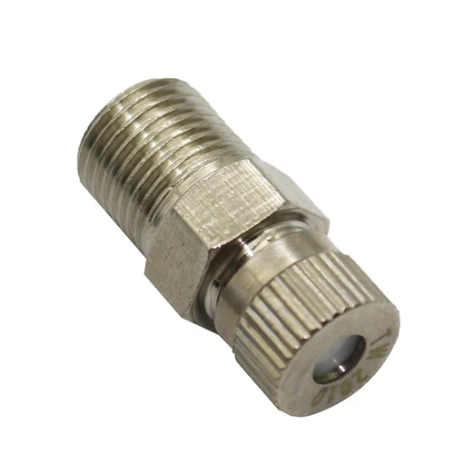0.5mm 2 шт. 0,1-0,6 мм 1/8 дюйма высокое давление тумана запотевание сопла медь анти-капельного распыления распылители спринклеры садовый инструмент для орошения - Цвет: 0.5mm