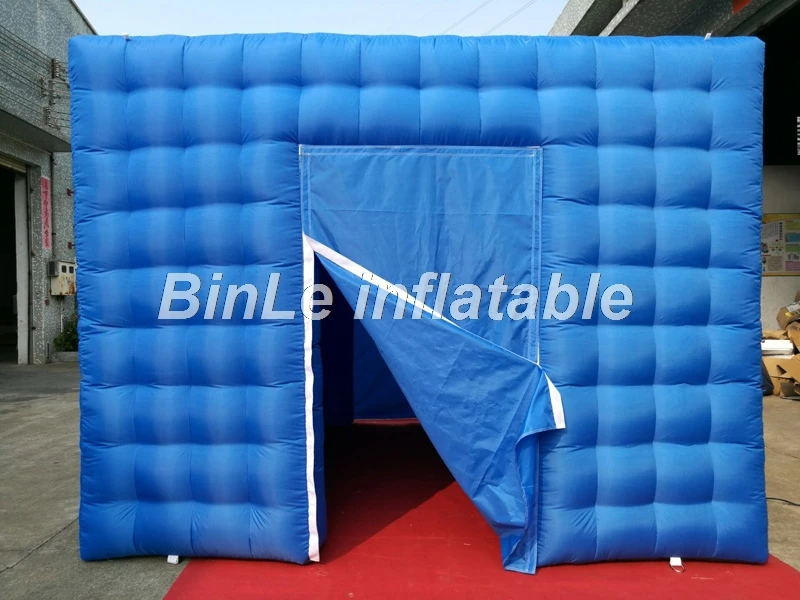 High quality 3.6x3.6x2.7m blue inflatable cube tent party event exhibition trade show giant photo booth kiosk for sale | Игрушки и хобби