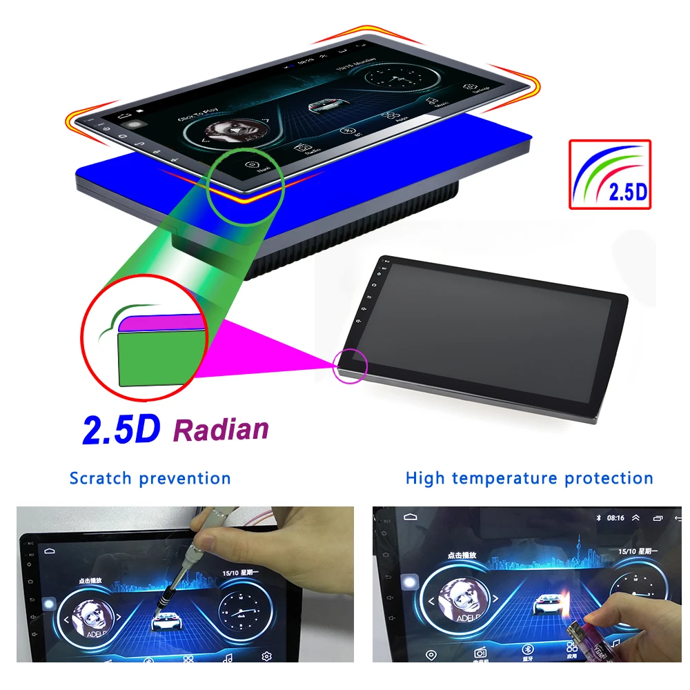 AMPrime 10 1 &quotAndroid автомобильный мультимедийный плеер GPS Авторадио Bluetooth WIFI стерео