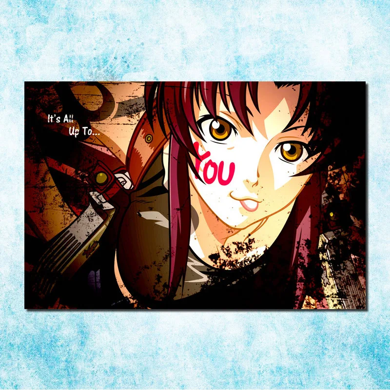 Black Lagoon Revy две стороны Аниме Арт шелк Холст печати плакатов 13x20 32x48 дюйм(ов)