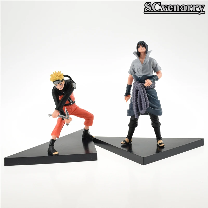 Наруто Узумаки + Саске цифры ПВХ Действий Рис игрушки 12 14 см|figure toy|uzumaki narutoaction figure
