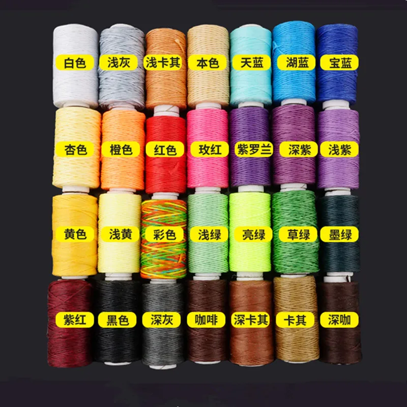 28 шт. Воск линия Сделай Сам кожа швейная нить ручная строчка кожаная сумка