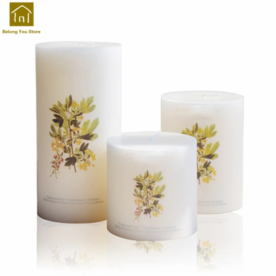 Paraffin Large Aromatic Candle Fragrunce Romantic Safe Creative Scented Tea Wax Duft Wedding Candles Decoration Product WKK037