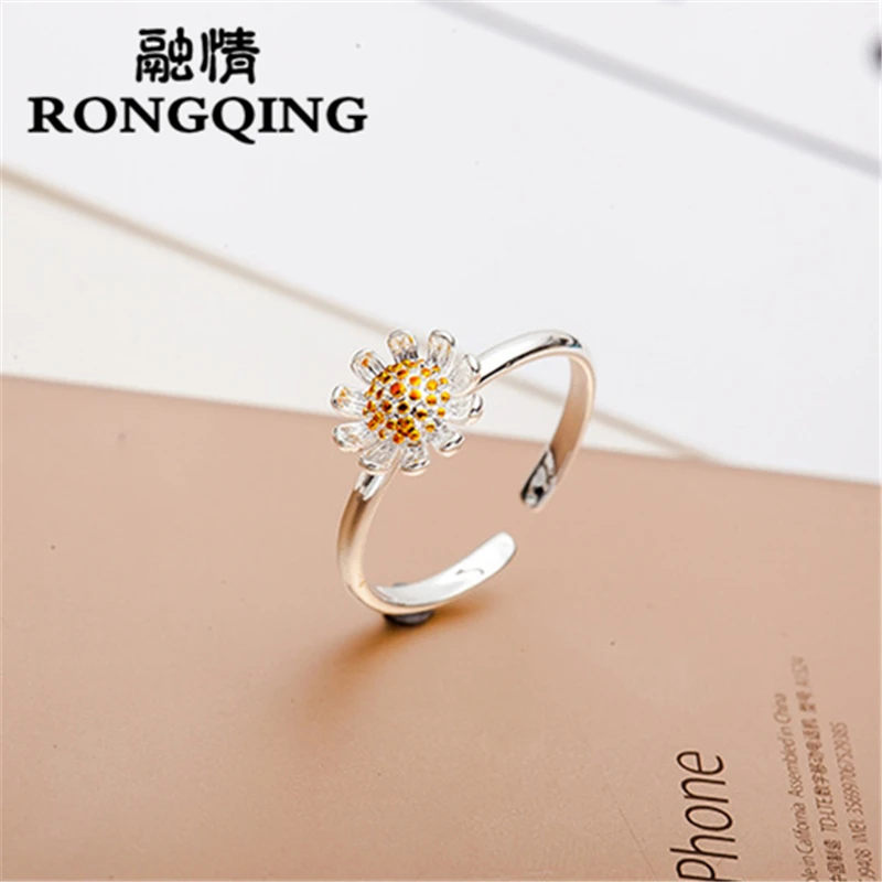 RONGQING 1 шт. открытое женское серебряное вечерние шение в виде хризантемы Женское