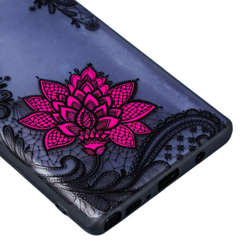 Sexy Floral Case for Samsung Galaxy Note 9 Cover fashion Hard PC+TPU Note9 |