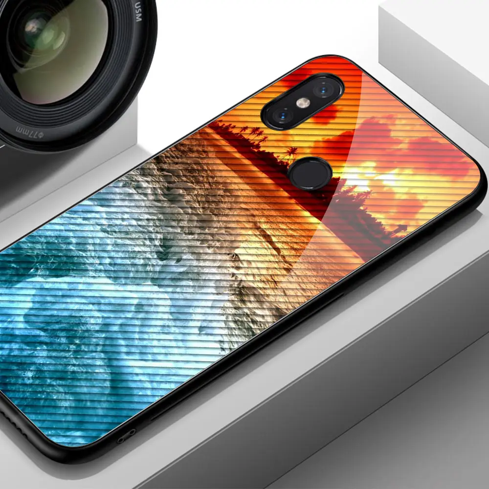 Чехол Finder для Xiaomi mi x 2s Чехол из закаленного стекла твердая задняя крышка красочные полосы для Xiaomi mi 8 9 SE lite mi x 2 2s 3 Max 3