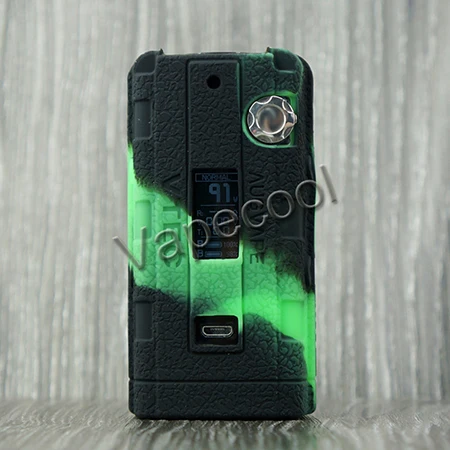 Augvape VTEC 200 Вт силиконовый чехол и силиконовый чехол для корпуса наклейка для Vape Augvape VTEC 200 Вт коробка мод - Цвет: Black Green