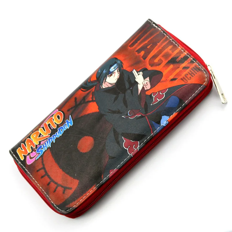 2 Наруто Shippuden аниме Akatsuki Uchiha Itachi мужской кошелек Саске Длинный кошелек на молнии - Цвет: 2