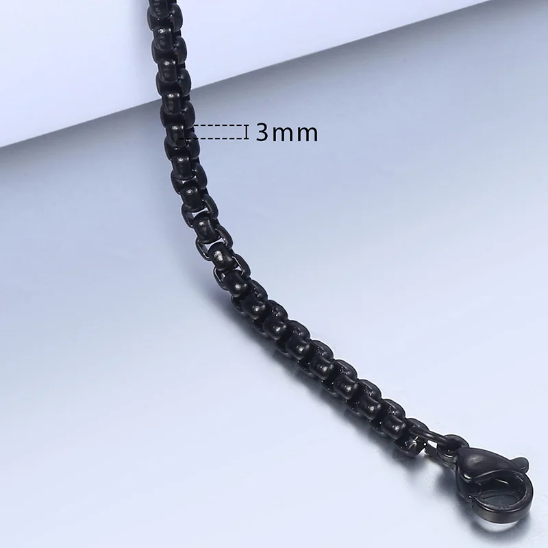 3mm KB527 Персонализированные 2-3 мм браслеты из нержавеющей стали для женщин и мужчин серебро золото пшеничная коробка кубинские звенья цепи браслеты мужские ювелирные изделия KBB13A - Окраска металла: 3mm KB527