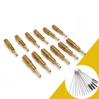 12 pieces pilot jets slow jet size 10 37 5 carburetor cleaning needles and brushes for mikuni carb vm28 486
