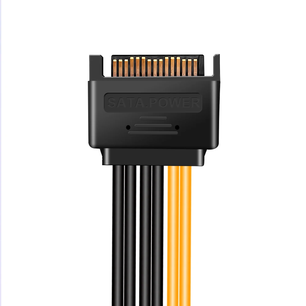 Новый адаптер питания kebidu SATA для 6-контактного кабеля 6P PCI-E PCI Express видеокарта
