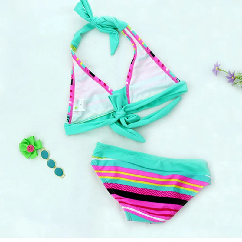 Купальный костюм для девочек 6-16 лет комплект из двух предметов купальный в