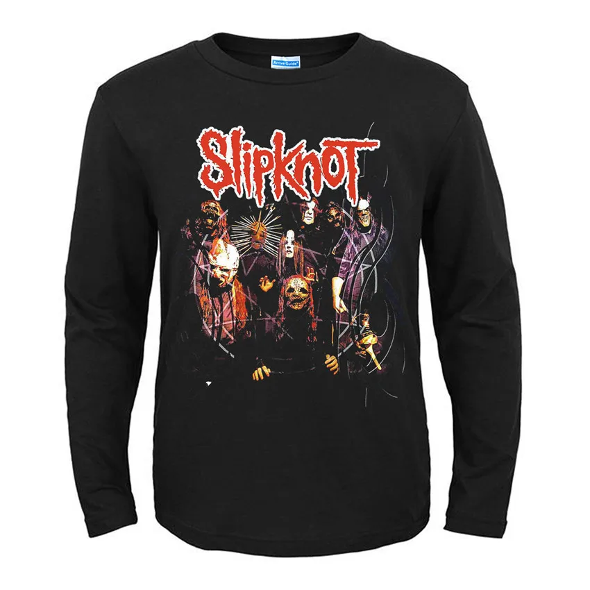 31 конструкции Америке группы Slipknot рок черный футболка бренд полный рубашка с длинным рукавом тяжелых металлов хлопка camiseta панк-рокер уличная - Цвет: 29