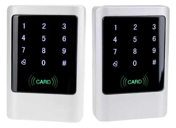 Водонепроницаемая металлическая RFID 125 кГц или 13,56 МГц автономная система контроля доступа цифровая клавиатура с сенсорной панелью+ 10 брелков