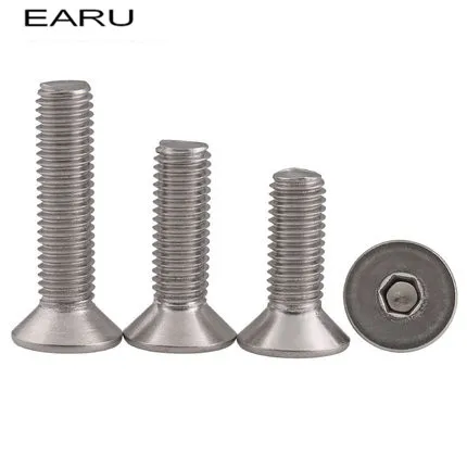 316 нержавеющая сталь с потайной плоской шестигранной головкой стандартного