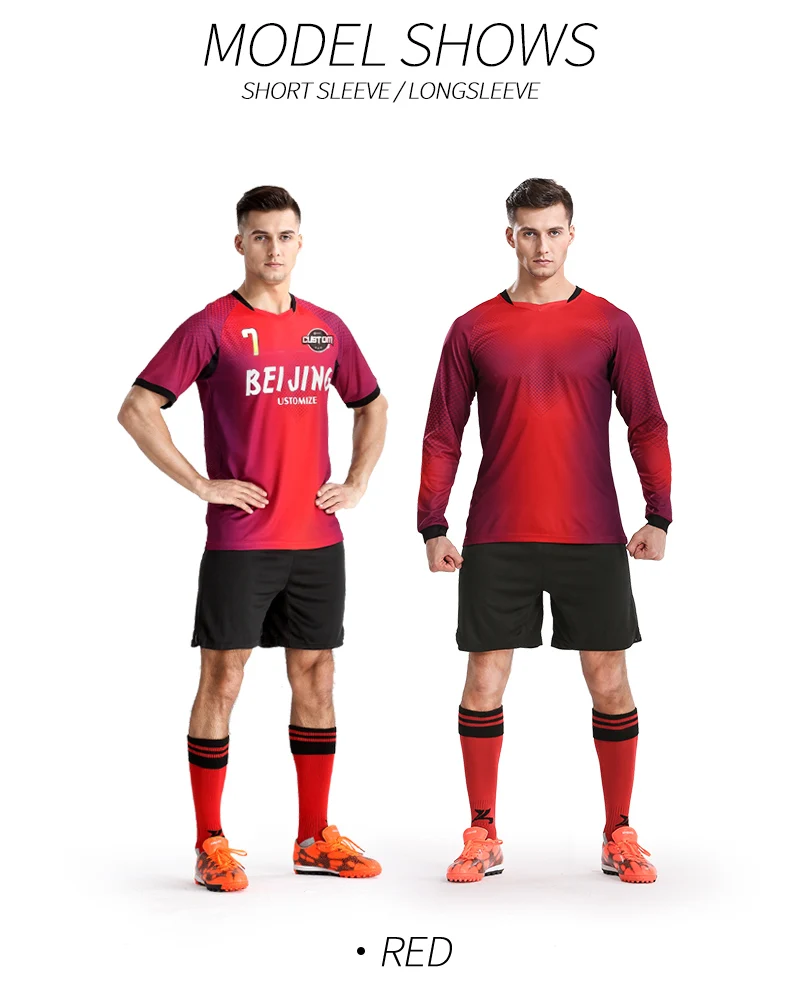 Мужские футбольные Джерси наборы Chandal Futbol дизайн на заказ футбольная тренировочная командная форма с длинным рукавом спортивная одежда футбольный костюм