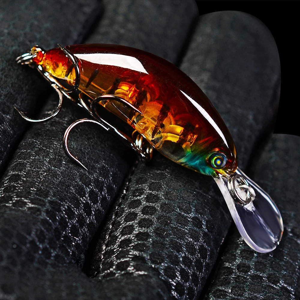 6 цветов Crankbait рыболовные снасти 5 см 2 17 &quot/4 г 0 14 унц. Новый дизайн приманка для