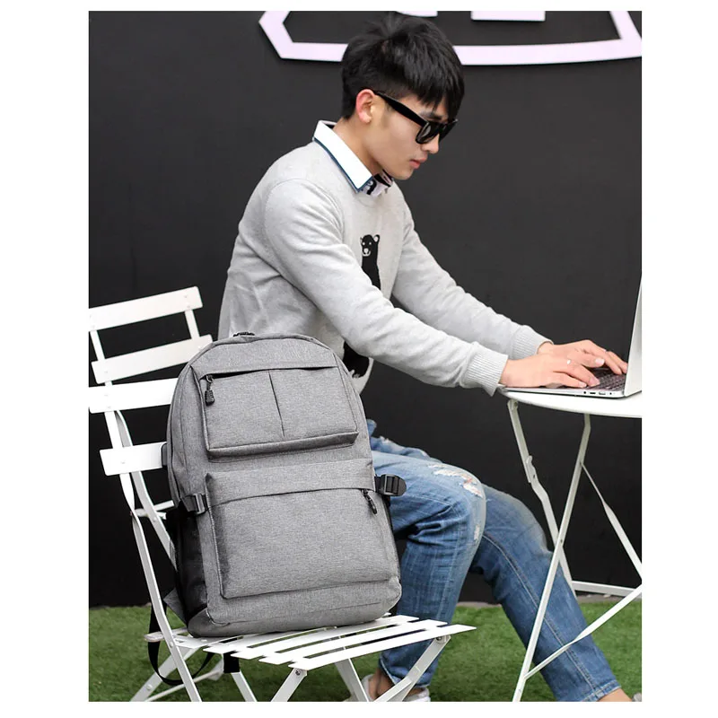 Школьная сумка с USB Зарядное устройство Порты и разъёмы Анти-кражи Бизнес