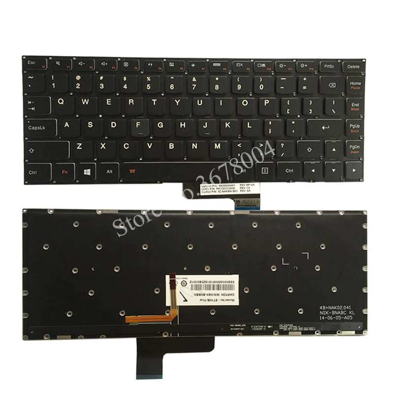 Новая клавиатура для ноутбука Lenovo Ideapad yoga 2 13 14 Yoga2 U31 US с подсветкой (не pro) |