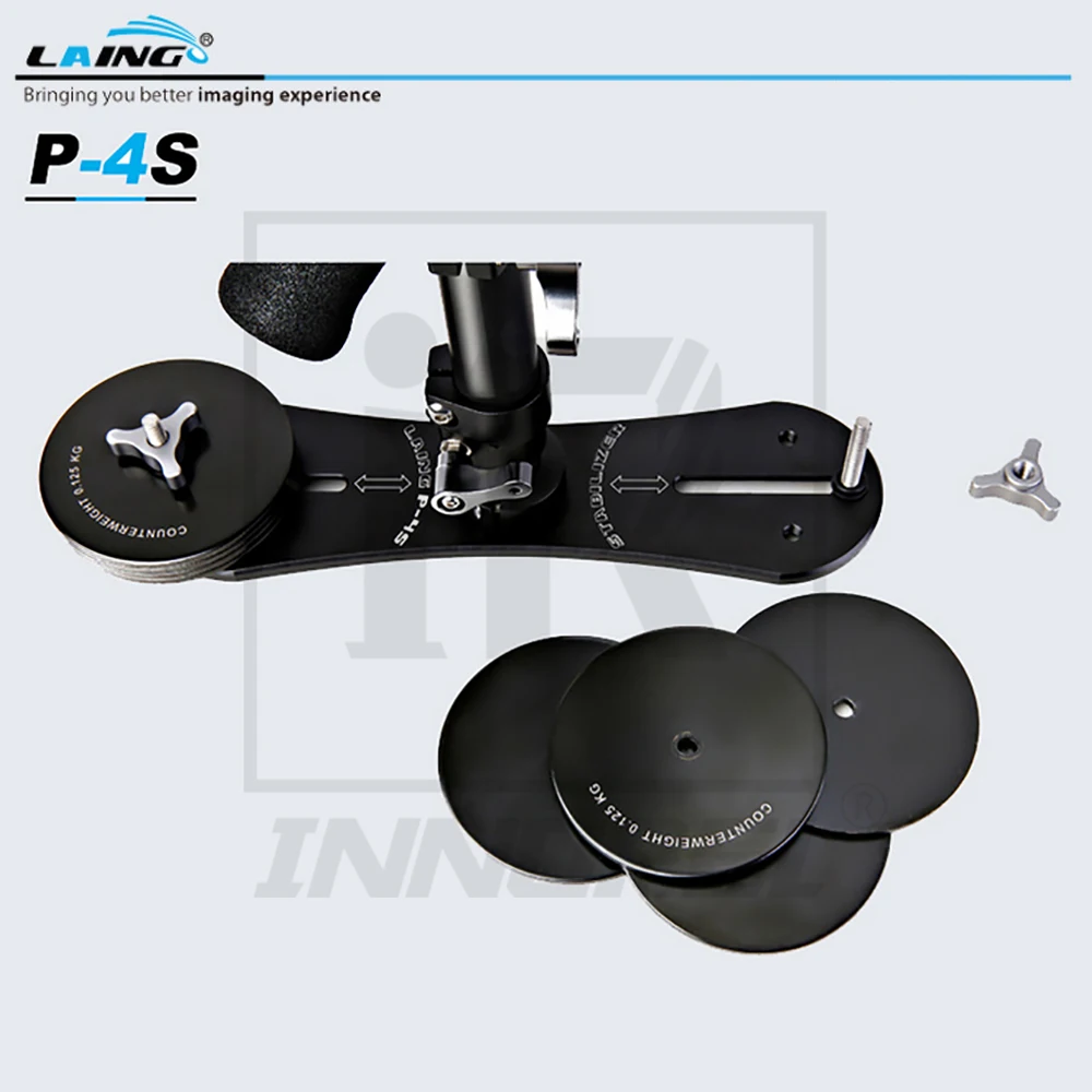

LAING P-4S Handheld Carbon Fiber Steadicam High-end and Luxury Stabilizer 1.25kg Weight 15kg Max load Adopts Japan NTN bearings