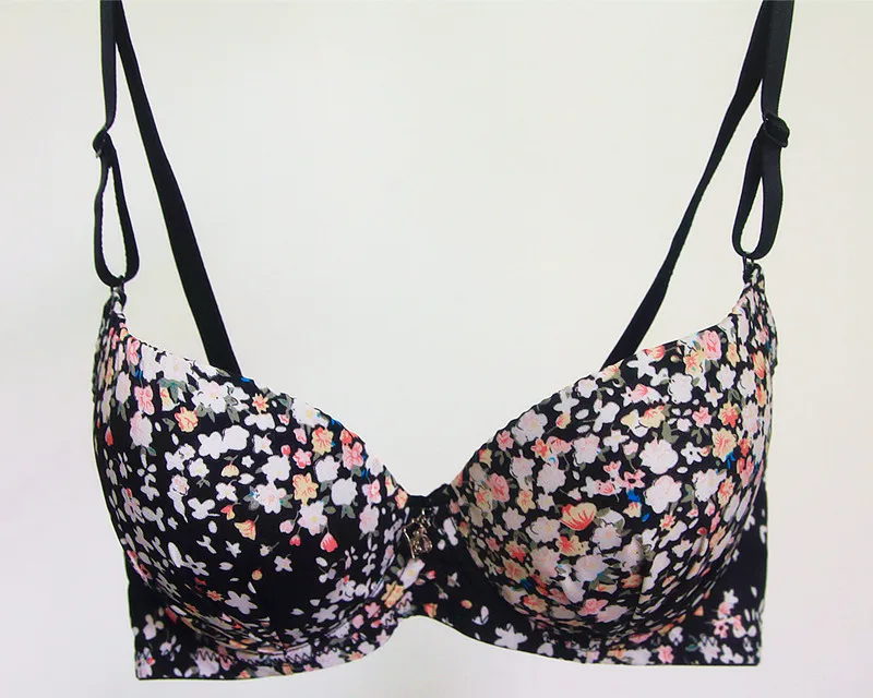 Бюстгальтер с пуш-апом женское нижнее белье цветочным принтом H159 2016 |