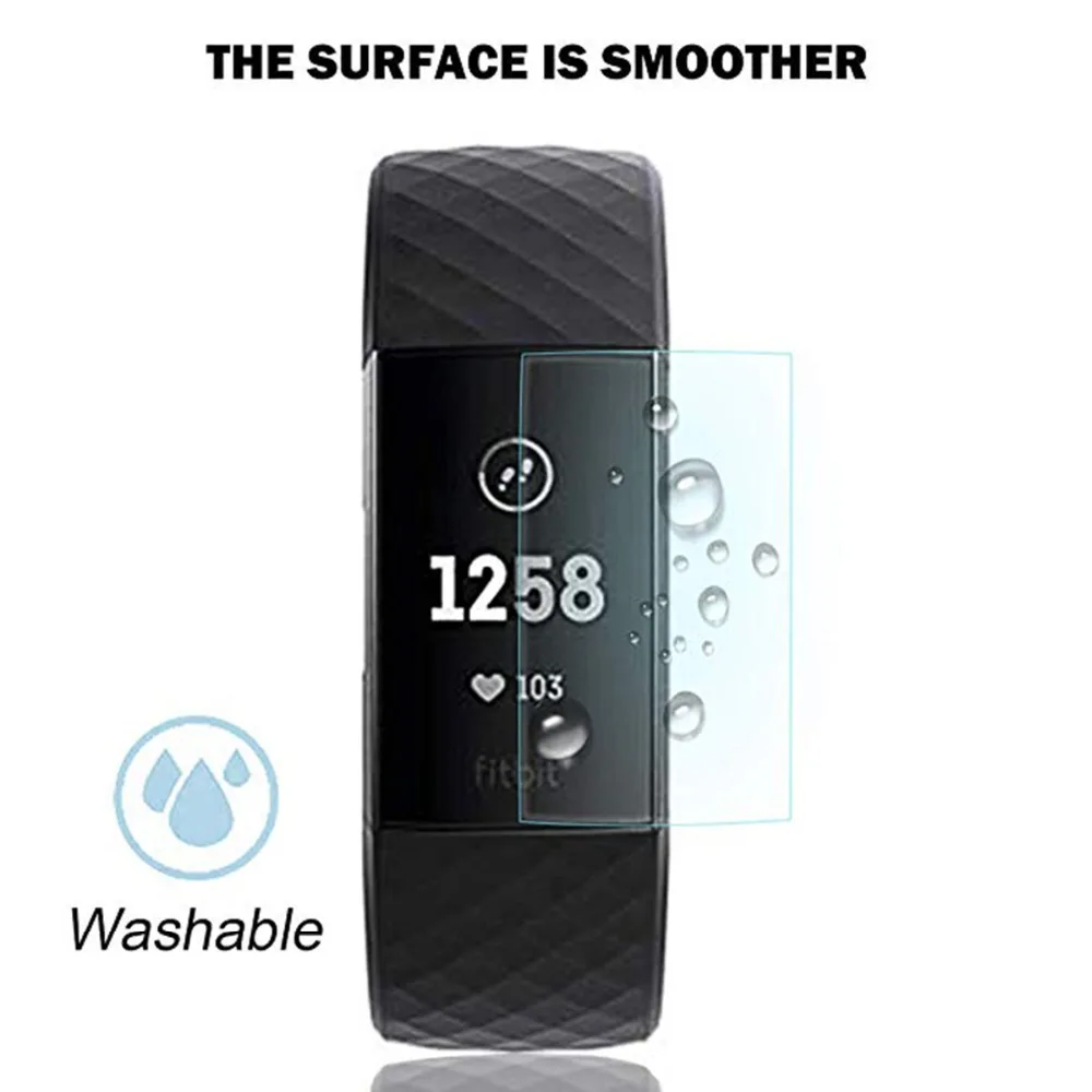 3 шт. защитная пленка для экрана смарт браслета Fitbit Charge 3|Смарт-аксессуары| |