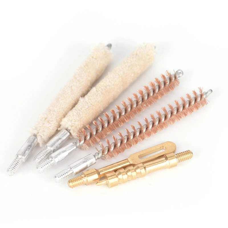 6 шт./компл. щеточка Комплект пистолет Чистящая Щетка для резьбы 8 32