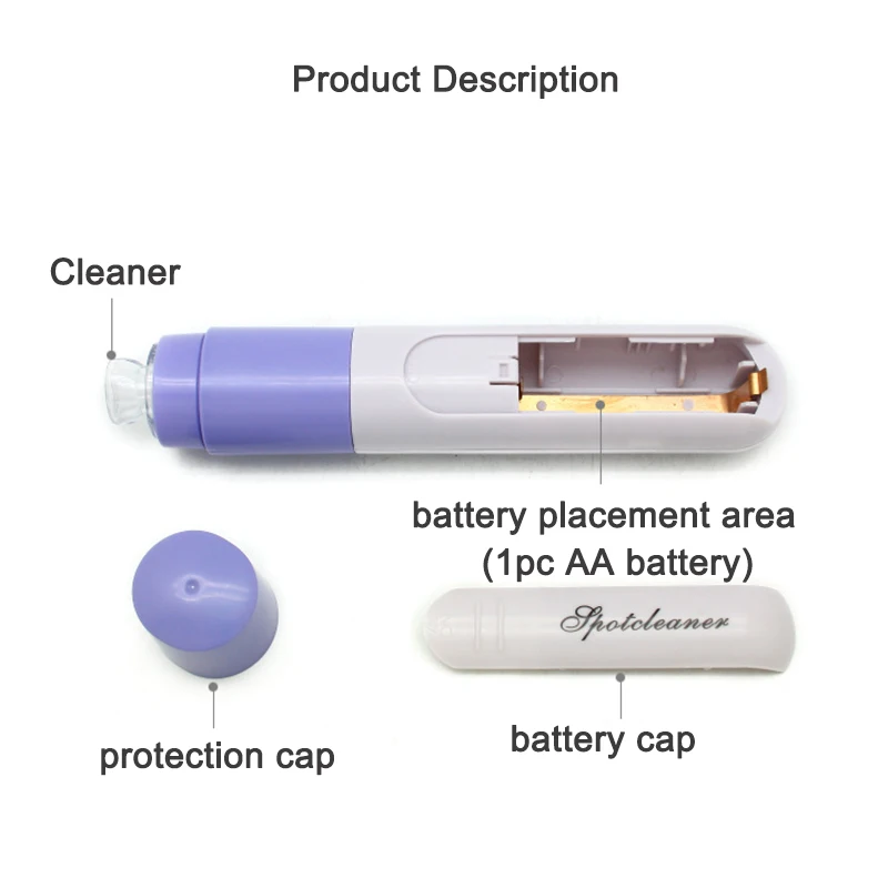 Электрический мини массажер для лица очищающее средство пор грязи прыщей акне