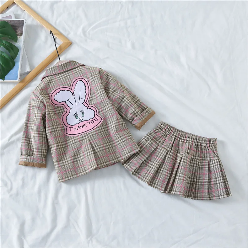 Комплекты одежды для девочек Осенняя детская одежда деловой костюм спортивный