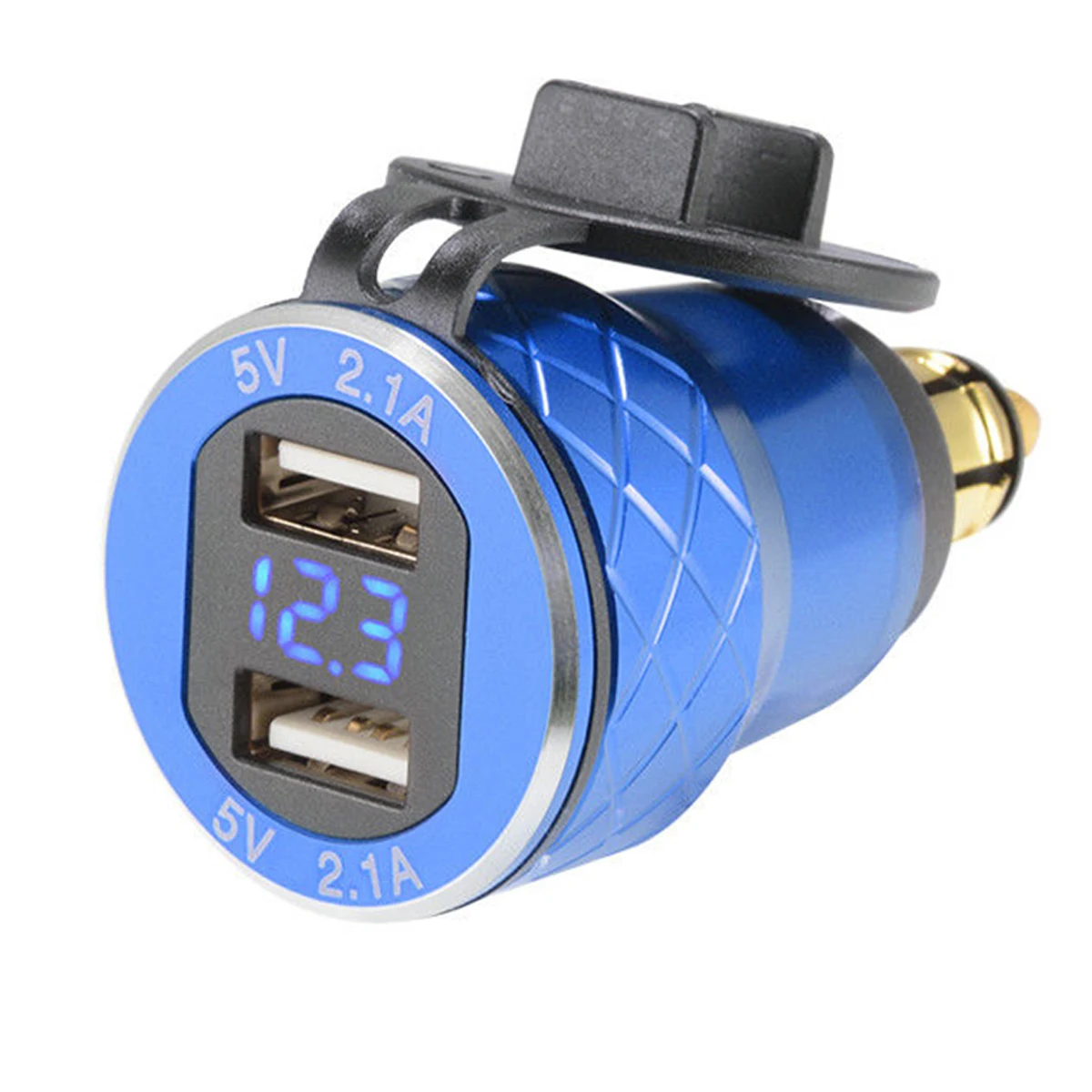 12 V 24 мотоциклов Адаптер зарядного устройства с двойным USB 5V 4.2A светодиодный