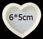 heart Овальные Силиконовые формы ручной работы DIY эпоксидная Базовая доска Смола форма прямоугольник Круглый УФ Смола Сердце ювелирные изделия Смола звезда силиконовая форма - Цвет: heart