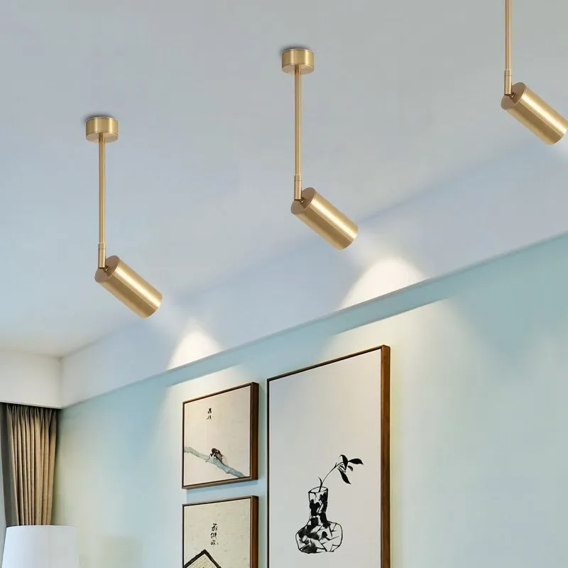 Luz de techo dorada de 90CM, lámpara de LED de techo montada en superficie para sala de estar, cocina, mesita de noche moderna