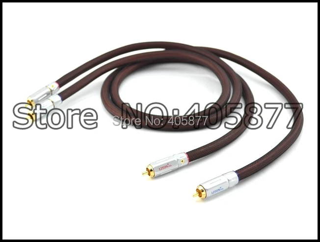 

Pair 1M Venture audio cable interconnect cable DIY with Nakamichi rca plug cable