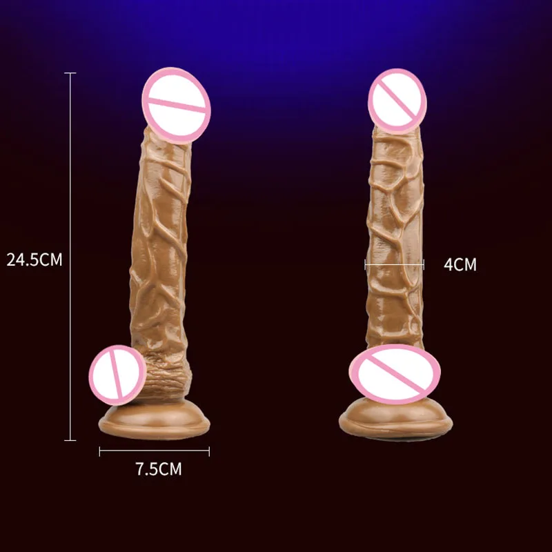 Супер длинный дилдо с чашкой отсоса большой реалистичный пенис фалоимитатор