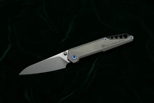 Gray MIKER MT04 осевой складной нож M390 лезвие шарикоподшипник титановая ручка Кемпинг Охота Открытый выживания Кухонные Ножи EDC инструменты - Цвет: Gray