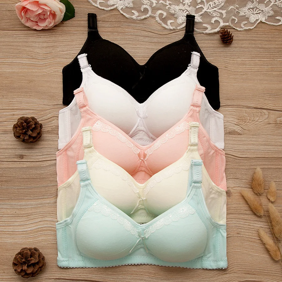 Famli беспроводной тренировочный бюстгальтер из чистого хлопка для девочек