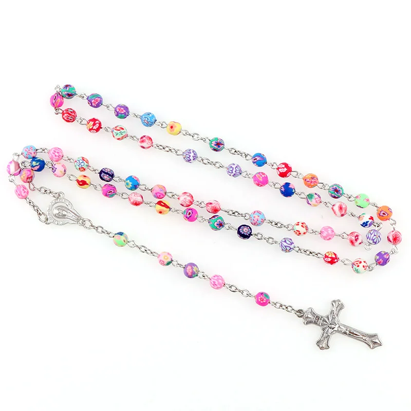 Длинное ожерелье из полимерной глины 6 мм|long necklace|necklace longlong beaded necklace |