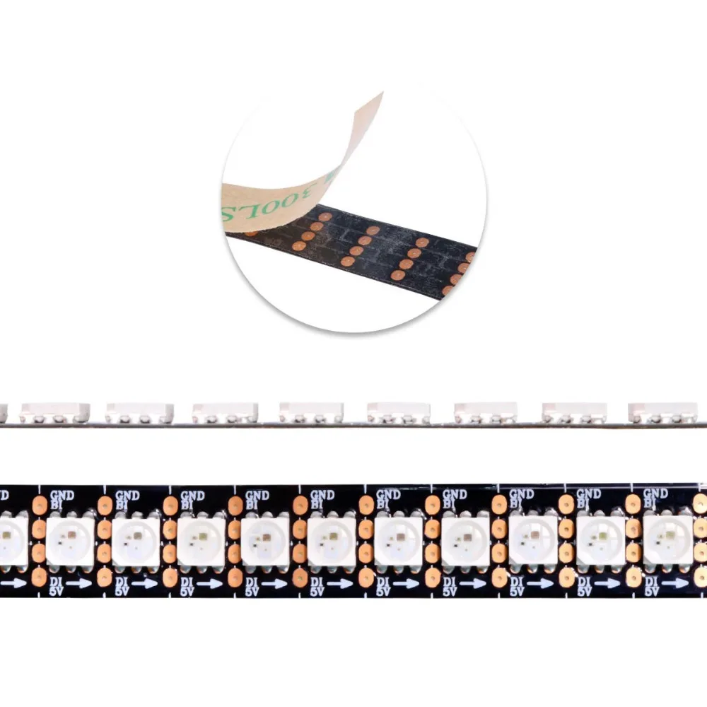 Матрица 5 В WS2813 гибкие Светодиодные ленты лента 5050 RGB SM 144 светодиодный s/m адресный