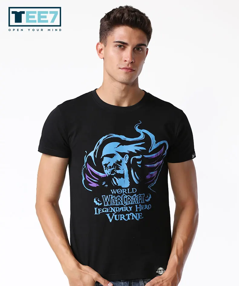 TEE7 Game WOW 100% хлопковые футболки Legend Vurtne карнавальный костюм летний футболка с