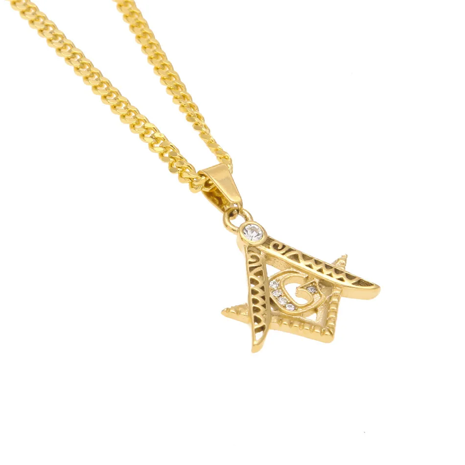 Ожерелье UWIN мужское с подвеской в стиле хип-хоп |