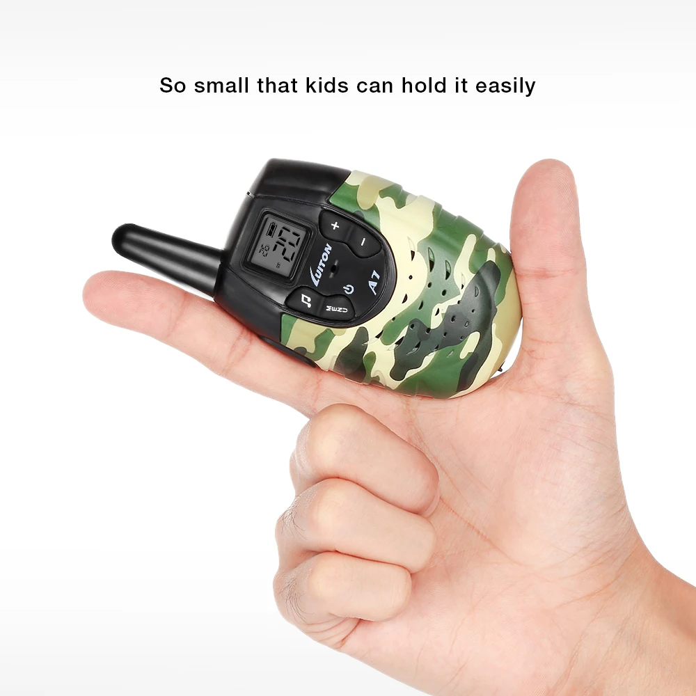 Прозрачная пара Walkie Talkies для детей Luiton A7 2 шт. четкий голос регулируемый громкость